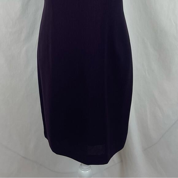 Talbots Eggplant Career Academia Minimalist Shift Dress NWOT Size 10 - Picture 4 of 14
